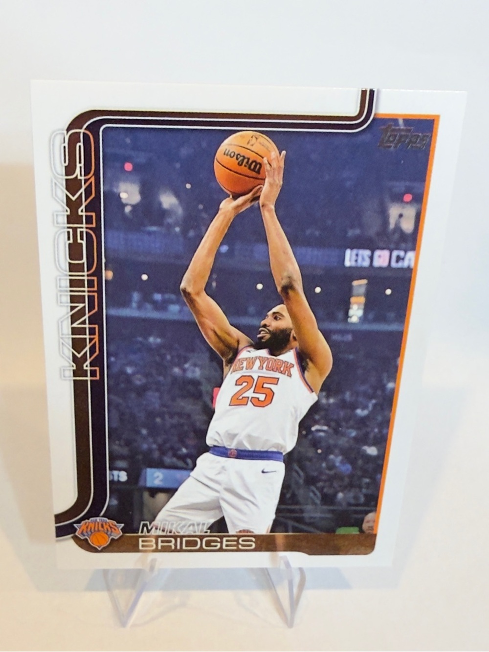 2025 Topps Mikal Bridges New York Knicks #25 Basketball